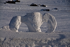 “Fince” snow and ice - group sculpture, Fince, Norway, 2013